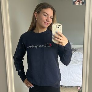 champion navy sweatshirt great condition size small